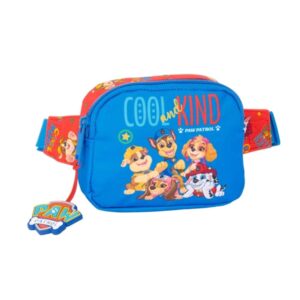 safta paw patrol cool bolsa de cintura cintas ajustables 0.62l material resistente 140x40x110mm color azul