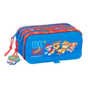 safta paw patrol cool portatodo 3 compartimentos con cremalleras bolsillo frontal cinta adaptable 1.72l 215x80x100mm color azul