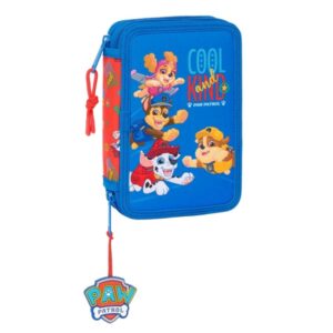 safta paw patrol cool plumier de 2 pisos 29 piezas 1l goma lapiz boligrafos sacapuntas 10 colores 14 rotuladores 125x40x195mm color azul