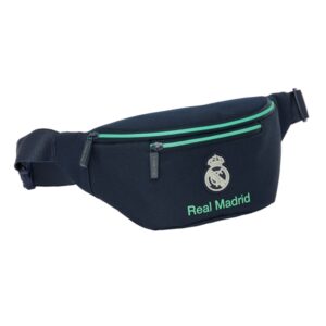safta real madrid 2ª equipacion 25/26 bolsa de cintura cremallera cintas ajustables 2.49l 230x90x120mm color azul marino