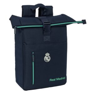 safta real madrid 2ª equipacion 25/26 mochila para portatil hasta 15.6" cremallera interior acolchado hombreras acolchadas asa superior 15.3l 280x130x420mm color azul marino