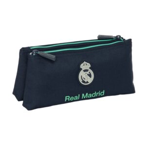 safta real madrid 2ª equipacion 25/26 neceser compacto de 2l 2 compartimentos con cremallera 220x80x100mm color azul marino