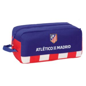 safta atletico de madrid zapatillero asa lateral 9l facil transporte mantiene calzado protegido 340x180x150mm color azul marino
