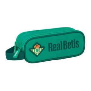safta real betis balompie portatodo 2 compartimentos con cremalleras 1l asa lateral resistente al agua 210x60x80mm color verde