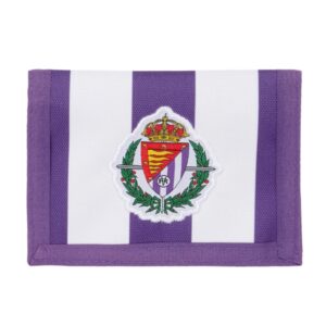 safta real valladolid billetera cabecera para colgar cierre con velcro compartimentos internos bolsillo para monedas 125x10x95mm color morado
