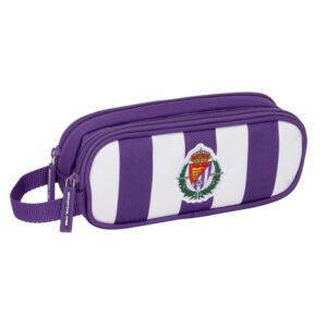 safta real valladolid portatodo 2 compartimentos con cremalleras asa lateral 1l 210x60x80mm color morado