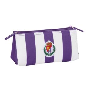 safta real valladolid neceser compacto de 2l 2 compartimentos con cremallera 220x80x100mm color morado