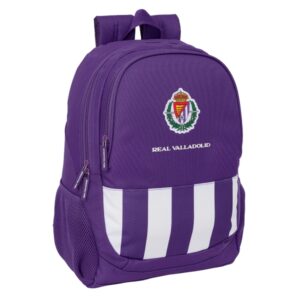 safta real valladolid mochila adaptable a carro portabotellas dos compartimentos grandes tirador doble hombreras ergonomicas y acolchadas asa de mano 23l 320x160x440mm color morado