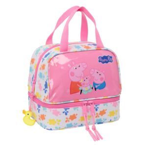 safta peppa pig baby pig portameriendas de 6l cremallera 200x150x200mm color rosa
