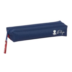 safta el pulpo portatodo cremallera goma elastica 0.53l 220x70x40mm color azul marino