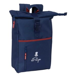 safta el pulpo mochila para portatil hasta 15.6" cremallera interior acolchado correas ergonomicas asa forrada capacidad 15.3 litros 280x130x420mm color azul marino