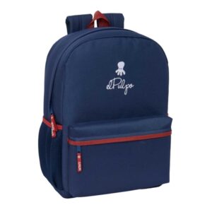 safta el pulpo mochila adaptable a carro cremallera doble hombreras acolchadas asa superior 18l 320x140x430mm color azul marino