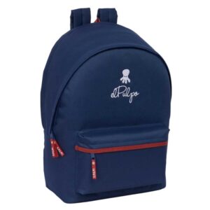 safta el pulpo mochila para portatil hasta 15.6" alojamiento antirrobo conector usb base acolchada hombreras ergonomicas 24.55l asa superior 310x180x440mm color azul marino