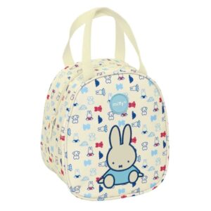 safta miffy buddy neceser termo de 5.85l interior forrado en aluminio repelente al agua asa superior 190x140x220mm color beige