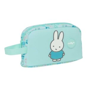 safta miffy friends portadesayunos termico de 1.7l interior forrado en aluminio repelente al agua 215x65x120mm color azul claro