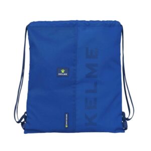 safta kelme blue saco plano bolsillo con cremallera cierre con cordones 5l material duradero uso versatil ligero y compacto 350x10x400mm color azul