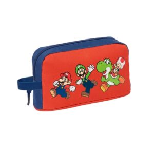 safta super mario mamma mia portadesayunos termico de 1.7l interior forrado en aluminio 215x65x120mm color rojo y azul