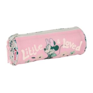 safta minnie mouse minty portatodo tirador facil de abrir 1l 200x70x70mm color rosa pastel