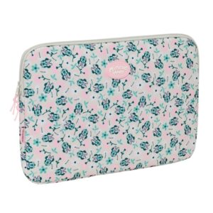 safta minnie mouse minty funda para portatil hasta 15.6" interior acolchado 3.80l proteccion contra golpes 395x35x275mm color rosa pastel
