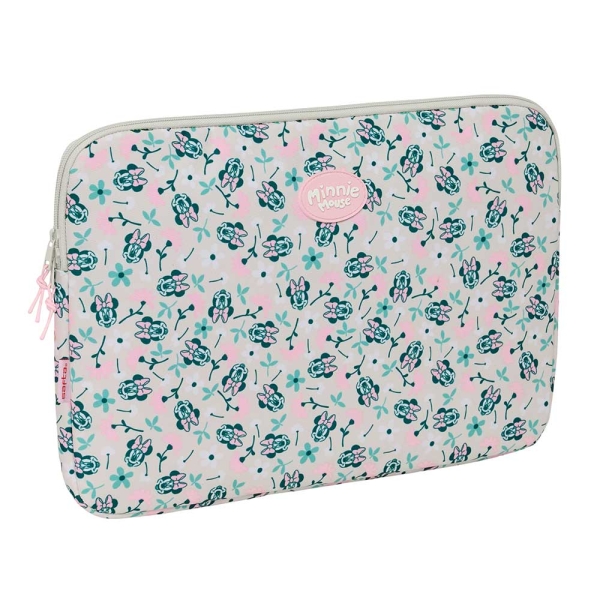 safta minnie mouse minty funda para portatil hasta 15.6" interior acolchado 3.80l proteccion contra golpes 395x35x275mm color rosa pastel