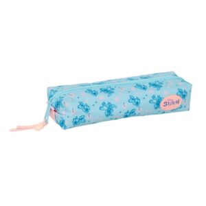 safta stitch ohana portatodo cremallera goma elastica 0.53l 220x70x40mm color azul claro