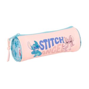 safta stitch ohana portatodo tirador facil de abrir 1l 200x70x70mm color rosa pastel