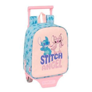 safta stitch ohana mochila con carro tarjeta id asa superior mochila extraible material resistente 6l 220x100x270mm color azul claro
