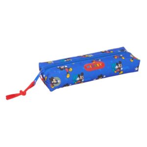 safta mickey mouse today portatodo cremallera goma elastica 0.53l 220x70x40mm color azul