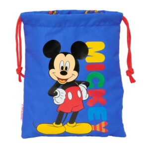 safta mickey mouse today minisaco con cordon de 1l 200x250mm color azul