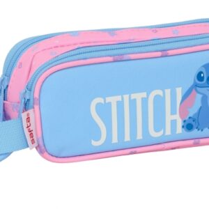 safta stitch bright portatodo cremallera asa lateral 1l 210x60x80mm color azul