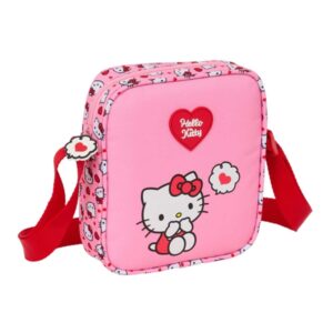 safta hello kitty bolsito con bandolera 1l material duradero 160x40x180mm color rosa