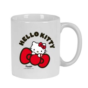 safta hello kitty taza ceramica de 350ml 80x80x95mm color blanco