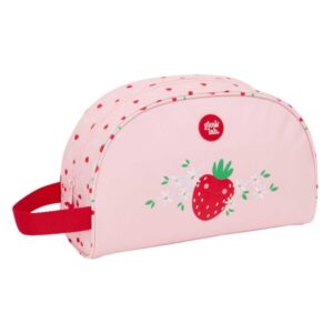 safta glowlab frutitas neceser de 5l cremallera asa lateral adapatable a carro bolsillo interior 280x100x180mm color rosa