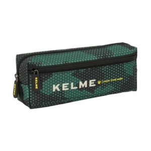 safta kelme camo portatodo 3 compartimentos con cremalleras goma elastica 0.98l 220x60x85mm color verde camuflaje