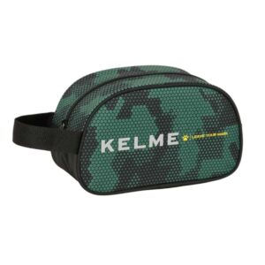 safta kelme camo neceser de 5l cremallera asa lateral adapatable a carro 260x120x150mm color verde camuflaje