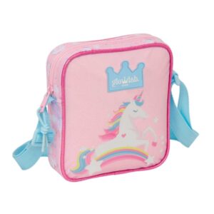safta glowlab kids bolsito con bandolera 1l practico y funcional perfecto para actividades ligero y comodo 160x40x180mm color rosa