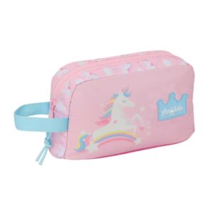 safta glowlab kids portadesayunos termico de 1.7l interior forrado en aluminio 215x65x120mm color rosa