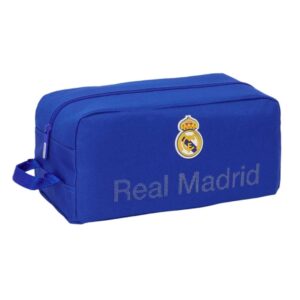 safta real madrid zapatillero asa lateral compacto y ligero 9l 340x180x150mm color azul