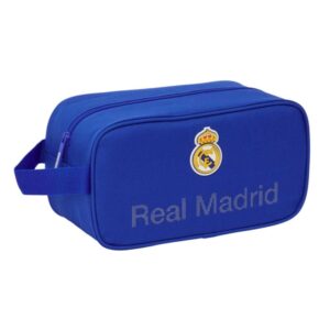 safta real madrid zapatillero asa lateral 6l resistente facil transporte 290x140x150mm color azul