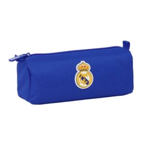 safta real madrid portatodo cremallera 1.20l 210x70x80mm color azul
