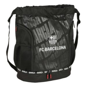 safta f.c.barcelona saco mochila bolsillo interior con cremallera bolsillos laterales hombreras ajustables 21.93l 340x150x430mm color negro