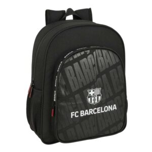 safta f.c.barcelona mochila adaptable a carro bolsillos laterales doble tirador hombreras acolchadas asa superior 15l 320x120x380mm color negro