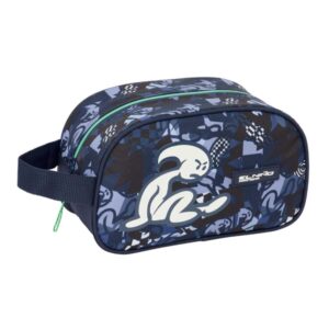 safta el niño navy neceser de 5l cremallera asa lateral adapatable a carro 260x120x150mm color azul marino