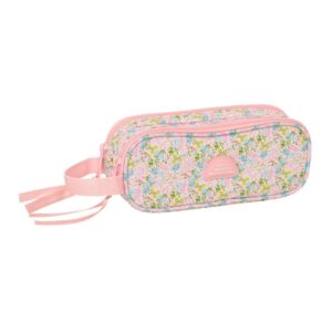 safta vmb portatodo 2 compartimentos con cremalleras asa lateral 1l 210x60x80mm color rosa