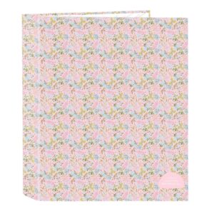 safta vmb carpeta con 4 anillas 40mm tapas duras forradas formato folio 270x60x330mm color rosa