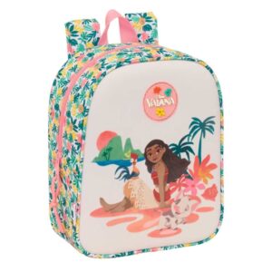 safta vaiana mochila guarderia adaptable a carro cremallera tarjeta de identificacion asa superior 6l 220x100x270mm color verde