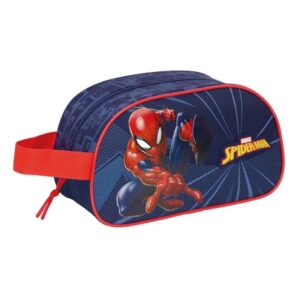 safta spider man neceser de 5l cremallera asa lateral adapatable a carro 260x120x150mm color azul marino