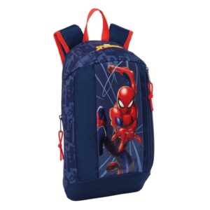 safta spider man mini mochila hombreras ergonomicas asas de mano 8.5l espalda acolchada ajustables en hombreras ideal para uso diario 220x100x390mm color azul marino