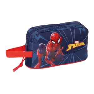 safta spider man portadesayunos termico de 1.7l interior forrado en aluminio 215x65x120mm color azul marino
