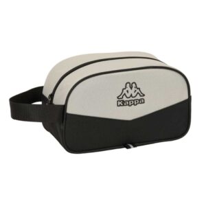 safta kappa grey neceser de 5l cremallera asa lateral adapatable a carro 260x120x150mm color negro y gris